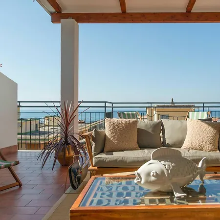 아파트 Casa Mario With Terrace And Sea View 소렌토